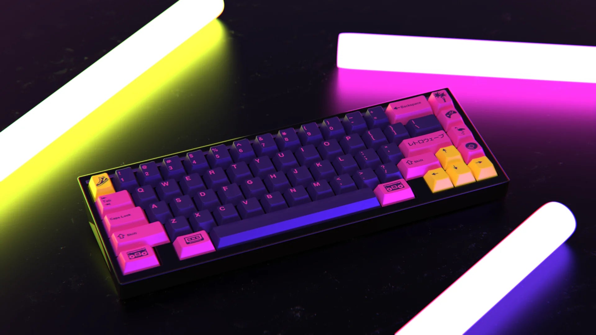 GMK Retrowave Keycaps
