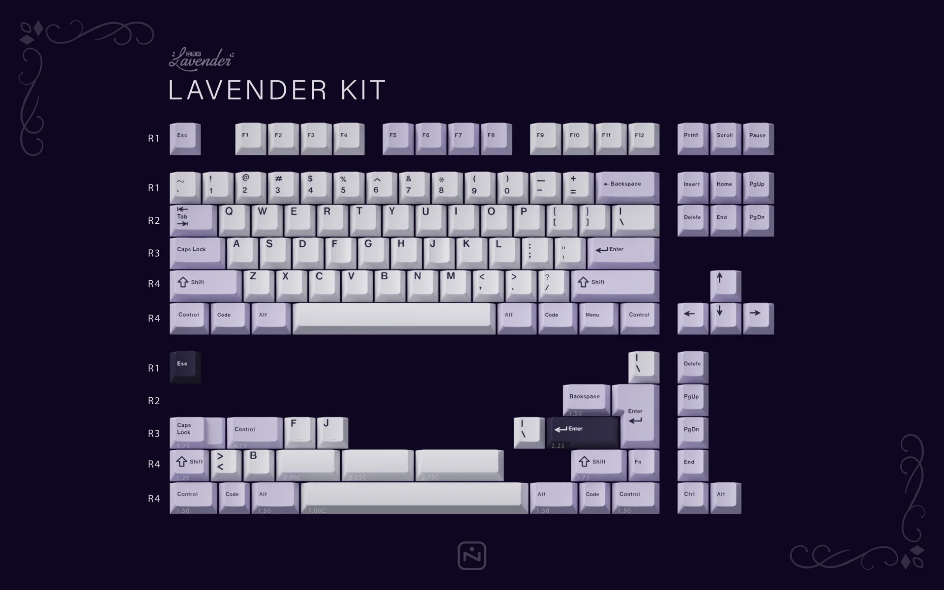 GMK Lavender Keycaps