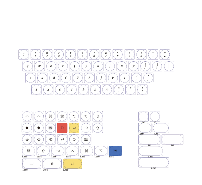 [In-Stock] Jezail "Time" LCK PBT Keycaps