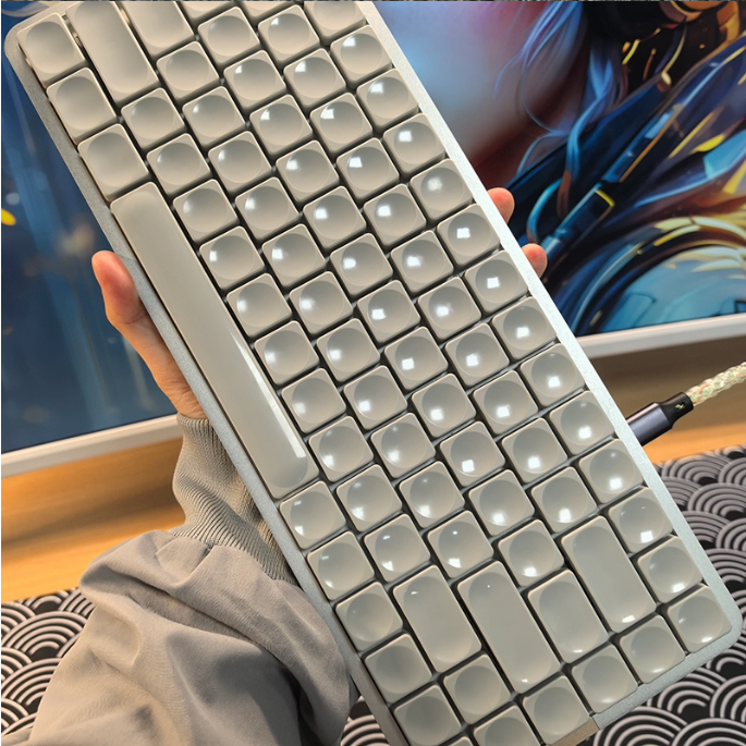 [In-Stock] Jezail LAK Grey/White Keycaps
