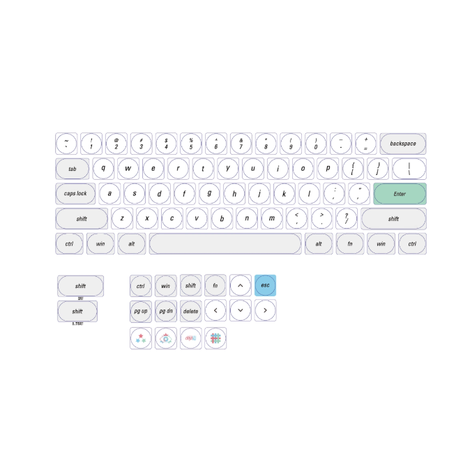 [In-Stock] Jezail Déjà Vu LCK Low Profile Keycaps