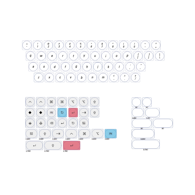 [In-Stock] Jezail Déjà Vu LCK Low Profile Keycaps