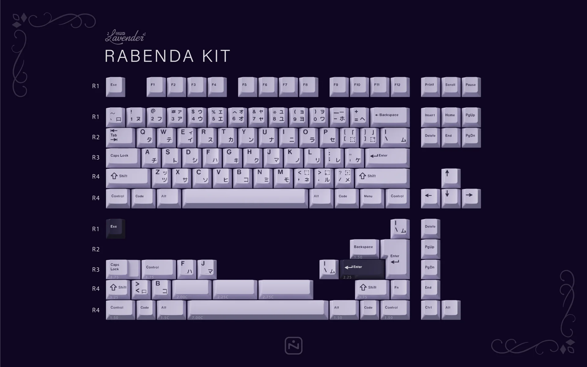 GMK Lavender Keycaps