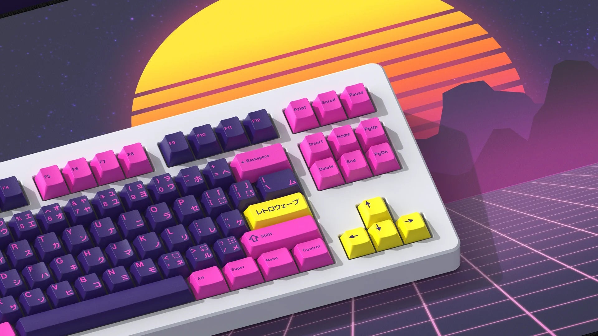 GMK Retrowave Keycaps