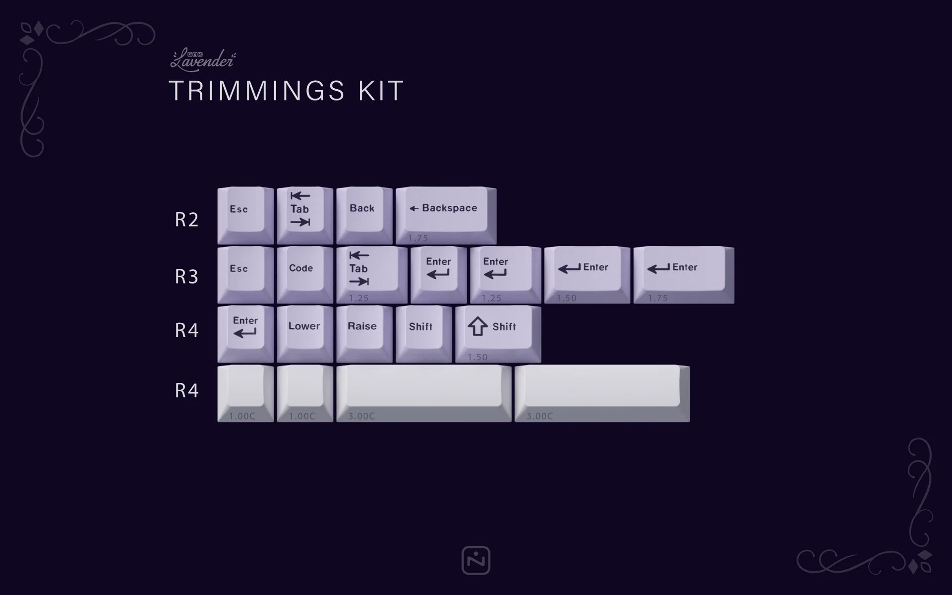 GMK Lavender Keycaps